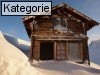 Verschneite Gebäude um Zermatt