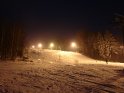 Skihang bei Nacht