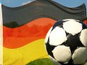 Fussball mit Deutschlandflagge 
 
Dieses Motiv findet sich seit dem 10. Juni 2006 in der Kategorie Fuballfotos.