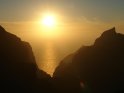 Sonnenuntergang über der der Schlucht von Masca auf Teneriffa