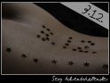 3. Türchen vom Sexy Advenskalender 
Datum mit Sternen auf den Rücken geschrieben