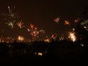Feuerwerk über Göttingen am 1.1.2012