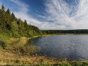Blick auf den Hirschler Teich im Harz
