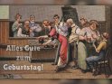Alles Gute zum Geburtstag! 
Antike Postkarte mit einem Motiv von Arthur Thiele (1860-1936)
