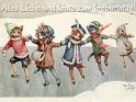 Alles Liebe und Gute zum Geburtstag! 
 
Antike Postkarte mit einem Motiv von Arthur Thiele (1860-1936)