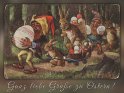 Ganz liebe Grüße zu Ostern! 
 
Antike Postkarte mit einem Motiv von Arthur Thiele (1860-1936)
