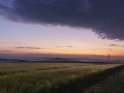 Landschaft in Hessen kurz vor Sonnenaufgang Ende Juni