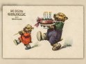Die besten Glückwünsche zum Geburtstage 
 
Antike Postkarte mit einem Motiv von Arthur Thiele (1860-1936)
