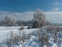 Verschneite Winterlandschaft am Stadtrand von Göttingen