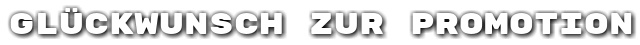 Gl�ckwunsch zur Promotion
