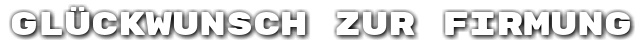 Gl�ckwunsch zur Firmung